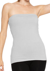 Women's & Plus Long Length Tube Top More Colors
