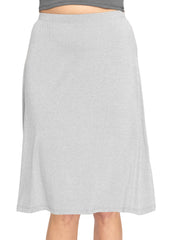 Women's Comfortable Flowy Airy A-Line Knee Length Light Weight Skirt