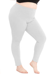 Women's Plus Size Full Length Cotton Leggings