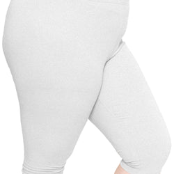 Women's and Plus Size Knee-Length Cotton Leggings