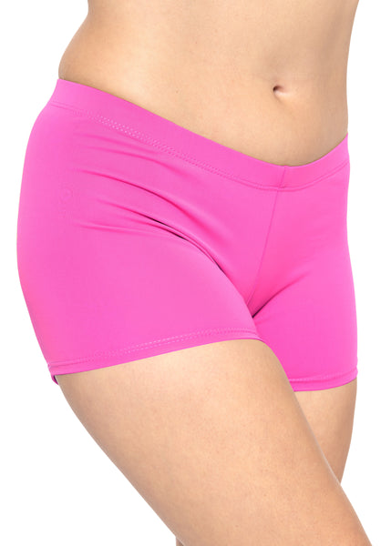 Women's and Plus Size Nylon Booty Shorts