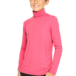 Oh So Soft Boy's Long Sleeve Poly Spandex Turtleneck