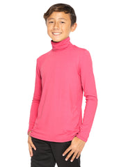 Oh So Soft Boy's Long Sleeve Poly Spandex Turtleneck