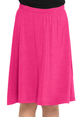 Youth Girl's Flowy A-Line Skirt Knee Length