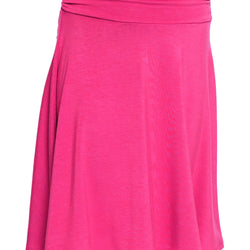 Youth Girl's Flowy Knee Length Skirt with Ruched Waistband