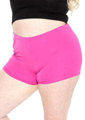Women's Plus Size Nylon/Spandex Booty Shorts