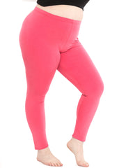 Women's Plus Size Full Length Cotton Leggings