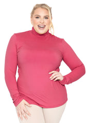 Women's Plus Size Regular Turtleneck