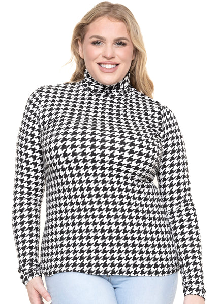 Women's Plus Size and Regular Long Sleeve Turtleneck