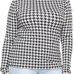 Women's and Plus Oh So Soft Long Sleeve Mock Turtleneck Top Regular Fit Everyday Wear