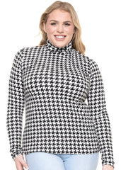 Women's Plus Size Slim Fit Turtleneck
