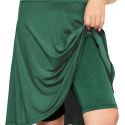 Girl's A-Line Skirt with Built-in Shorts