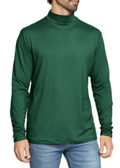 Men’s Oh So Soft Mock Neck Long Sleeve Shirt Perfect for Casual Wear, Stylish, Classic Fit