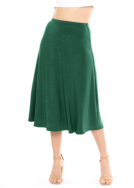 Women's Midi A-Line Flowy Skirt