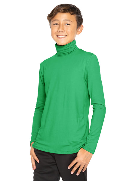 Oh So Soft Boy's Long Sleeve Poly Spandex Turtleneck