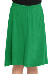 Youth Girl's Flowy A-Line Skirt Knee Length