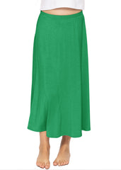 Youth Girl's Flowy A-Line Skirt Ankle Length