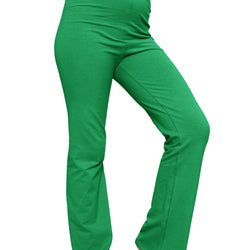 Girl's Cotton High Rise Everyday Straight Leg Yoga Pants – Youth Sizes for Little to Big Kids