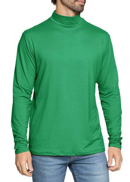 Men's Oh So Soft Mock Neck Long Sleeve Shirt Perfect for Casual Wear, Stylish, Classic Fit