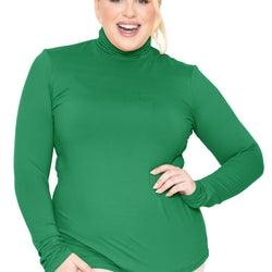 Women's Plus Size and Regular Long Sleeve Turtleneck