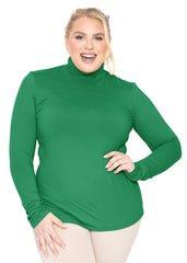 Women's Plus Size Regular Turtleneck