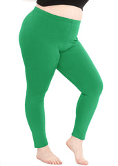 Women's Plus Size Full Length Cotton Leggings