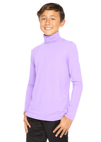 Oh So Soft Boy's Long Sleeve Poly Spandex Turtleneck