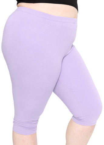 Women's and Plus Size Knee-Length Leggings More Colors