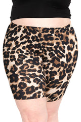 Women's Plus Size Cotton Biker Shorts