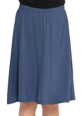 Youth Girl's Flowy A-Line Skirt Knee Length