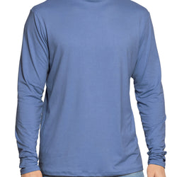 Men's Oh So Soft Mock Neck Long Sleeve Shirt Perfect for Casual Wear, Stylish, Classic Fit