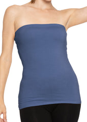 Women's & Plus Long Length Tube Top More Colors