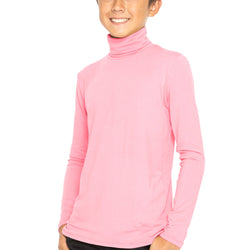 Oh So Soft Boy's Long Sleeve Poly Spandex Turtleneck