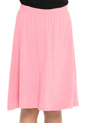 Youth Girl's Flowy A-Line Skirt Knee Length