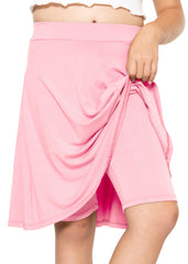 Girl's A-Line Skirt with Built-in Shorts