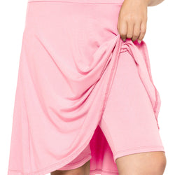 Girl's A-Line Skirt with Built-in Shorts