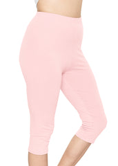 Women's and Plus Size High Rise Knee Leggings