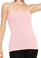 Women's & Plus Long Length Tube Top More Colors