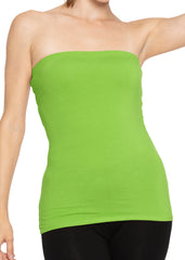 Women's & Plus Long Length Tube Top More Colors