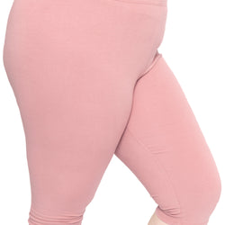 Women's and Plus Size Knee-Length Cotton Leggings