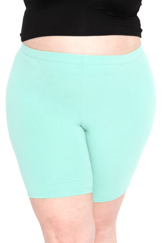 Women's Plus Size Cotton Biker Shorts More Colors