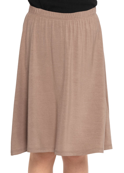Youth Girl's Flowy A-Line Skirt Knee Length