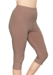 Women's and Plus Size High Rise Knee Leggings