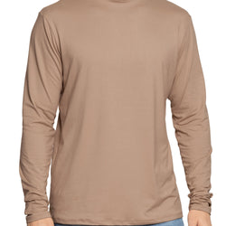 Men's Oh So Soft Mock Neck Long Sleeve Shirt Perfect for Casual Wear, Stylish, Classic Fit