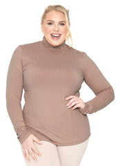 Women's Plus Size Regular Turtleneck