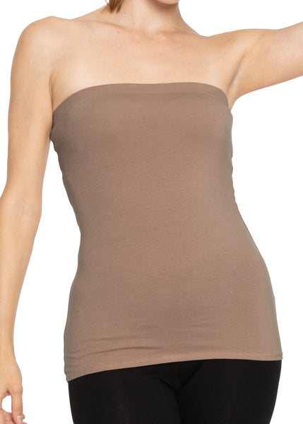 Women's & Plus Long Length Tube Top