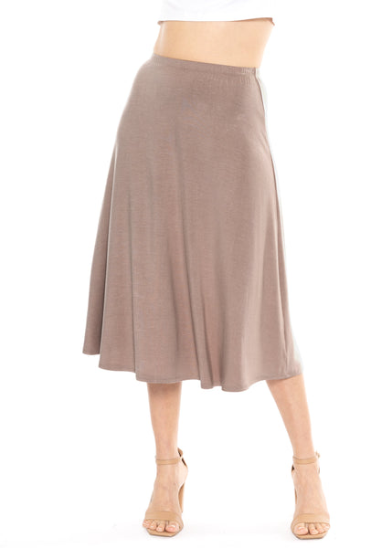 Women's Midi A-Line Flowy Skirt