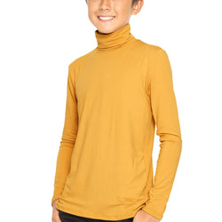 Oh So Soft Boy's Long Sleeve Poly Spandex Turtleneck