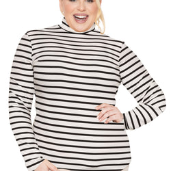 Women's Plus Size and Regular Long Sleeve Turtleneck