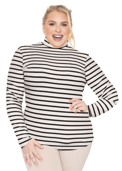 Women's Plus Size and Regular Long Sleeve Turtleneck